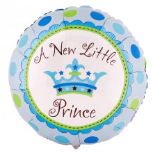 Baby Shower 'A New Little Prince' Helium Balloon (Blue)